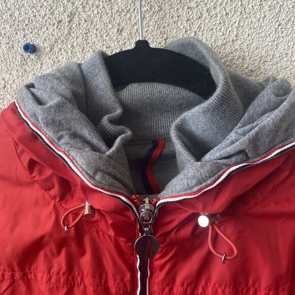 MONCLER Men’s Jacket Red Urville Giubutto Nylon Windbreaker Casual Zip Up Size 3 - Picture 3 of 16